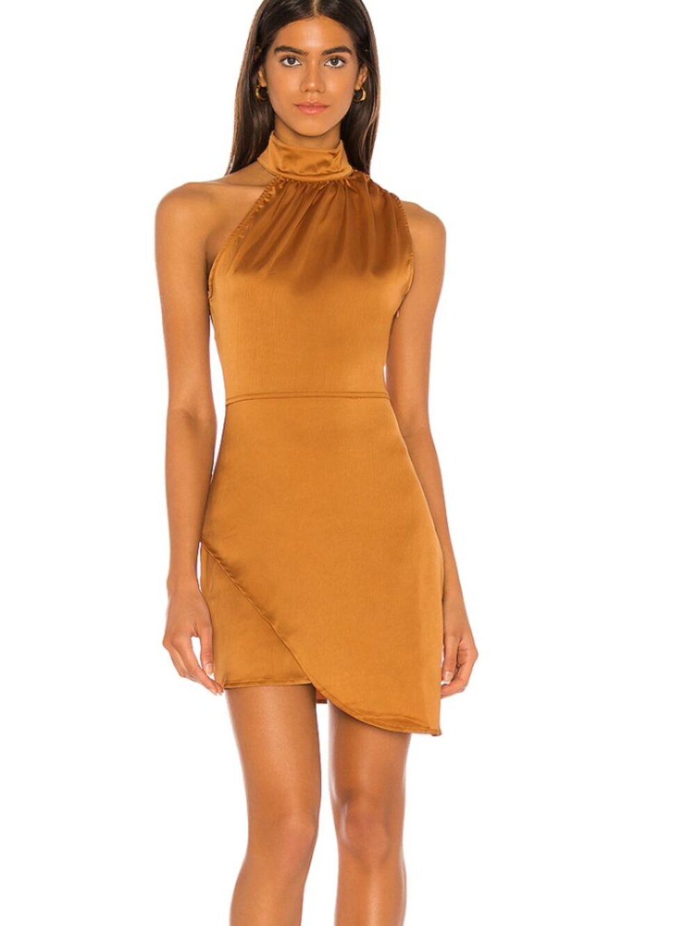 NWT Kendall + Kylie Butterscotch Satin Dress - Size 16